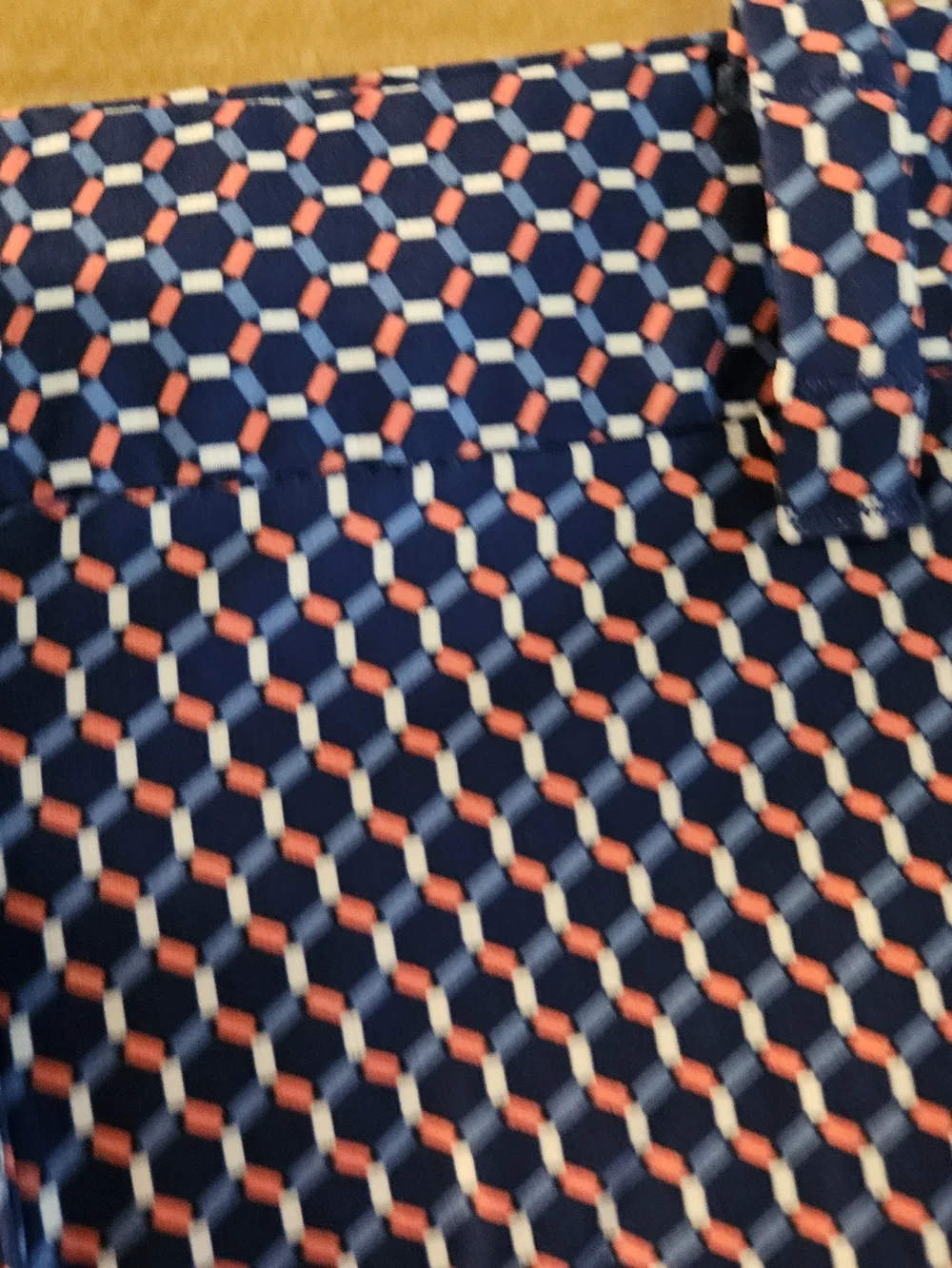 Nike Golf Navy and White Geometric Print Shorts